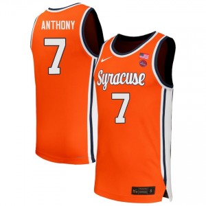 #7 Kiyan Anthony Syracuse Orange Orange Mens Jerseys NCAA College Basketball 425766-859