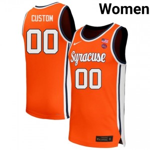 #00 Custom Syracuse Orange Women's Jerseys Embroidery College Basketball 262437-598