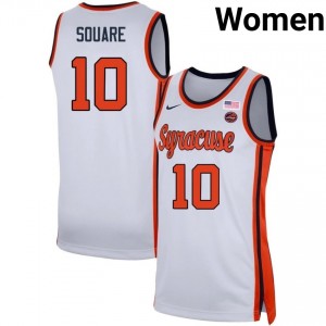 #10 Ibrahim Souare Orange White Women's Jersey Player College Basketball 926124-221