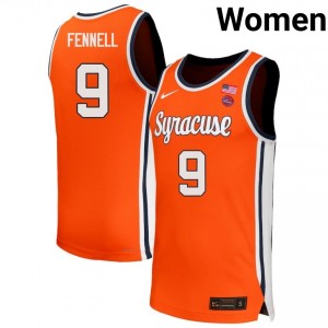 #9 Luke Fennell Cuse Orange Orange Womens Jerseys Player College Basketball 609877-838