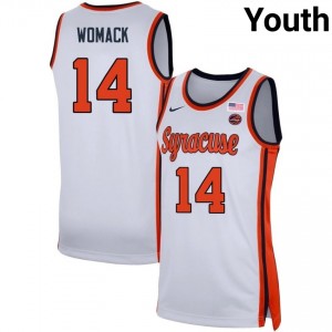 #14 Aaron Womack Orange White Youth Jersey NCAA College Basketball 893478-845