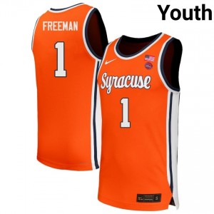 #1 Donnie Freeman Syracuse Orange Orange Youth Jersey Official College Basketball 458015-150
